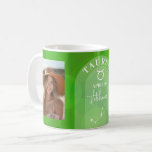 Mug Zodiac Taurus Personnalisé Anniversaire Photo Astr<br><div class="desc">Personnalisez cette tasse de zodiac avec une photo, la date de naissance et le nom. Un design d'anniversaire personnalisé avec le signe zodiaque - Taurus - plus traits de personnalité, information et constellation. Une couleur verte fraîche - associée à Taurus est le design principal derrière tous les détails du Zodiac....</div>
