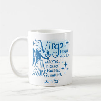 Mug Zodiac Traits Virgo Personnalisés Horoscope