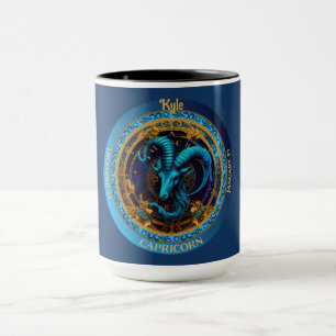 Mug Zodiaque Capricorne avec Nom Café