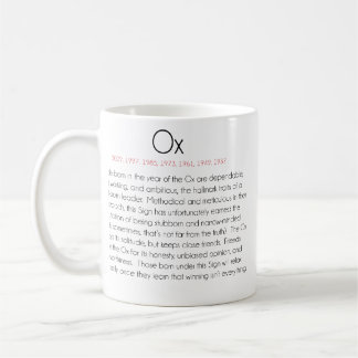 Mug Zodiaque chinois (année du boeuf) 2
