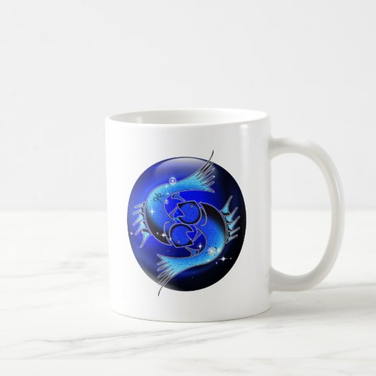 Mug Zodiaque de cachot de métier - Poissons (Droite)