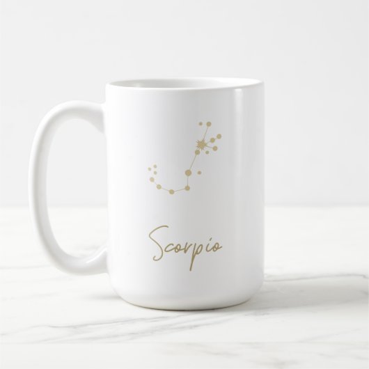 Mug Zodiaque de Constellation de Scorpio (Gauche)