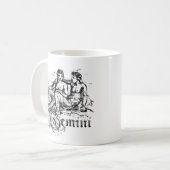 Mug Zodiaque Gémeaux Vintage (Devant gauche)