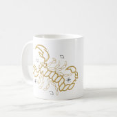 Mug Zodiaque Scorpion doré - Infusez audacieusemen (Devant gauche)