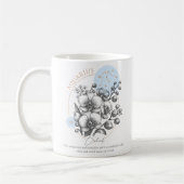 Mug Zodiaque Verseau Constellation Florale Astrologie (Gauche)