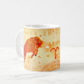 Mug Zodiaque vintage d'Aries (Devant gauche)