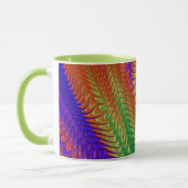 Mug ZOE ~ Zany 3D ~ Vert, rouge, orange et violet (Gauche)