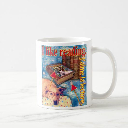 Mug ZoeSPEAK - J'aime lire. (Droite)