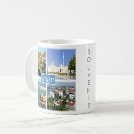 Mug zOM005 collage OMAN, Asie, (Devant gauche)