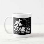 Mug Zombi-Haine-Rapide-Nourriture-Noir (Gauche)