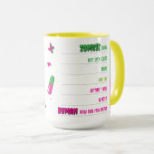 Mug Zombie Antidote... Chut... Zombie à indicateur hum (Devant droit)