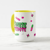 Mug Zombie Antidote... Chut... Zombie à indicateur hum (Devant gauche)