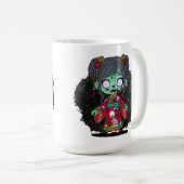 Mug Zombie chinois mignon (Devant droit)