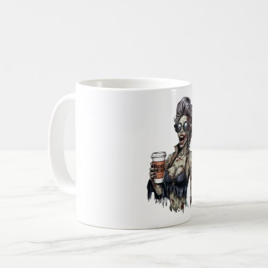 Mug zombie drôle (Devant gauche)