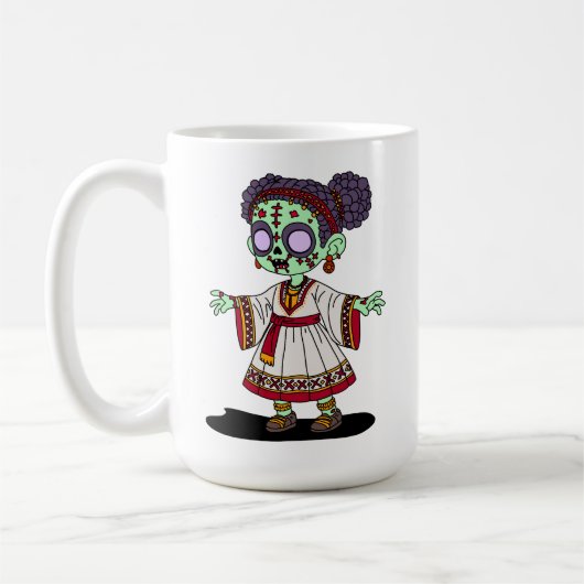 Mug Zombie éthiopienne mignonne (Gauche)