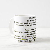 Mug "Zombies" (Devant gauche)