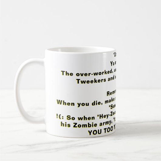 Mug "Zombies" (Gauche)