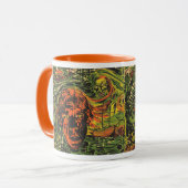 Mug Zombies d'Halloween vintage, Art de rue Grafitti (Devant gauche)