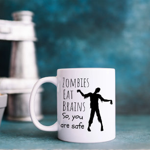 Mug Zombies drôles mangent des cerveaux