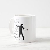 Mug Zombies drôles mangent des cerveaux (Devant gauche)