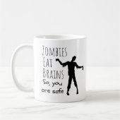 Mug Zombies drôles mangent des cerveaux (Gauche)