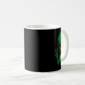 Mug Zone-51 Alien Beer Peace Sign Lazy Drinking Hallow (Devant droit)