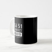 Mug Zone 51 Objet de l'essai 8019 Enlèvement d'Aliens (Devant gauche)