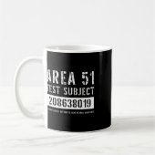 Mug Zone 51 Objet de l'essai 8019 Enlèvement d'Aliens (Gauche)