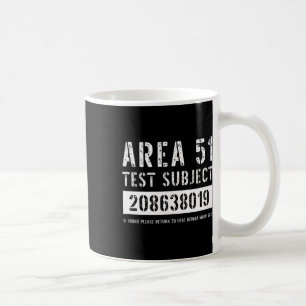 Mug Zone 51 Objet de l'essai 8019 Enlèvement d'Aliens