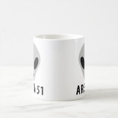 Mug zone 51 - tête de alien (Centre)