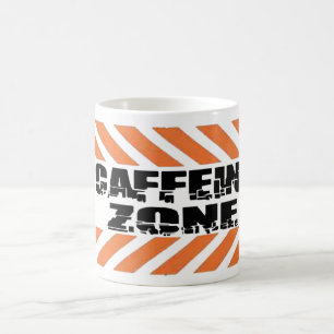 Mug zone de caféine à haute alerte drôle noël muet