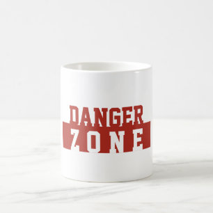 Mug Zone de danger / Minimaliste Moderne Simple Rouge