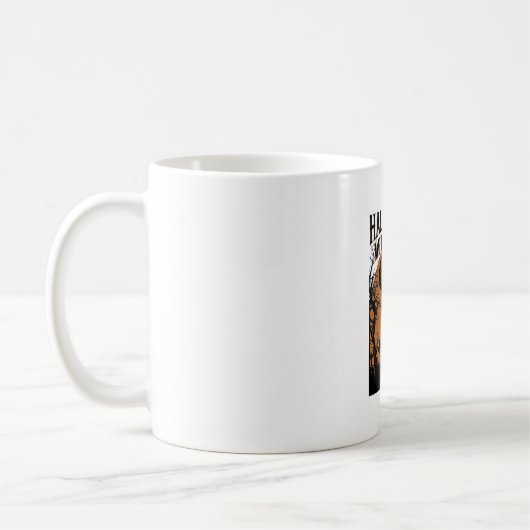 Mug Zone de sorcière d'Halloween Cimetière de chat noi (Gauche)