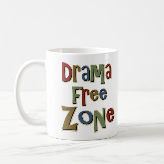 Mug Zone franche de drame (Gauche)