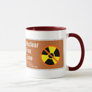 Mug Zone franche nucléaire, signe, la Californie, USA