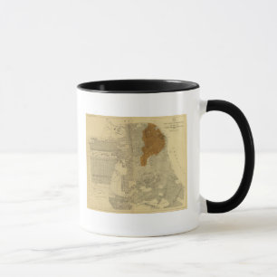 Mug Zone incendiée de San Francisco, 1906