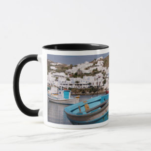 Mug Zone portuaire avec bateaux de pêche grecs