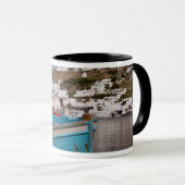 Mug Zone portuaire avec bateaux de pêche grecs (Devant droit)