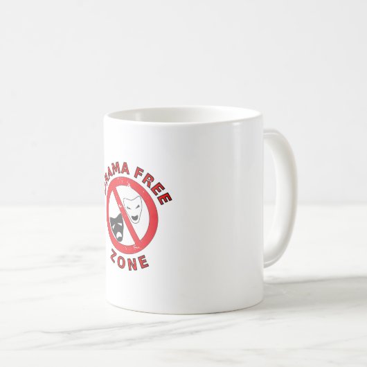 Mug Zone sans drame (Devant droit)