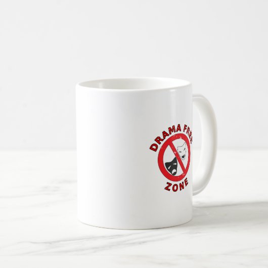Mug Zone sans drame (Devant droit)