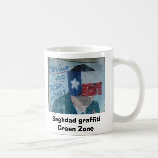 Mug Zone verte de graffiti de Bagdad (Droite)