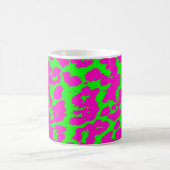 Mug Zones de guépard Abstraites de couleur vive (Centre)