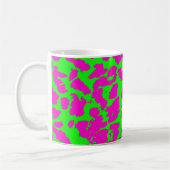 Mug Zones de guépard Abstraites de couleur vive (Gauche)