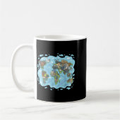 Mug Zoo Animaux Carte du monde Planète Terre Système é (Gauche)