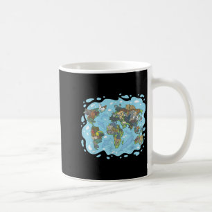 Mug Zoo Animaux Carte du monde Planète Terre Système é