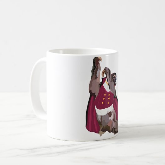 Mug Zoo d'Halloween Sloth Vampire (Devant gauche)