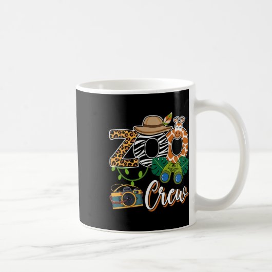 Mug Zoo Giraffe Crew Safari Animal Zoo Keeper Enfants  (Droite)