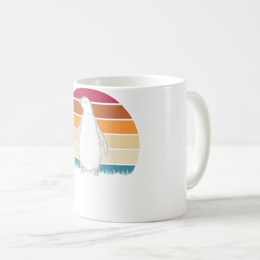 Mug Zoo Keeper Idée cadeau Antarctique Animal Retro Pe (Devant droit)