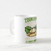 Mug Zoo Keeper Zookeeper Animal Keeper Zoologie Étudia (Devant gauche)