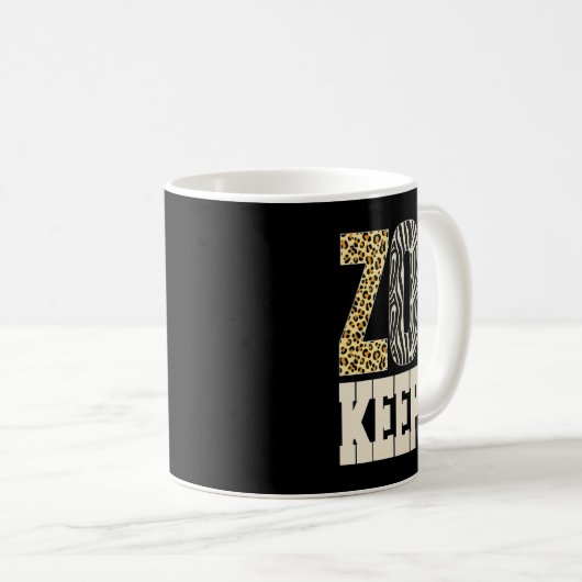 Mug Zookeeper Animaux Zoo Wildlife Lover Safari Savann (Devant droit)